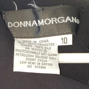 Black silk and polyester dress